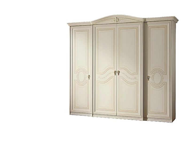 Xlmoebel Kleiderschrank Schlafzimmerschrank Naturholz Weiß Design (Kleiders günstig online kaufen