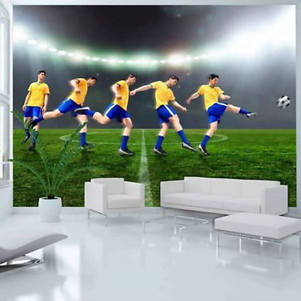 artgeist Fototapete Great footballer mehrfarbig Gr. 300 x 210 günstig online kaufen