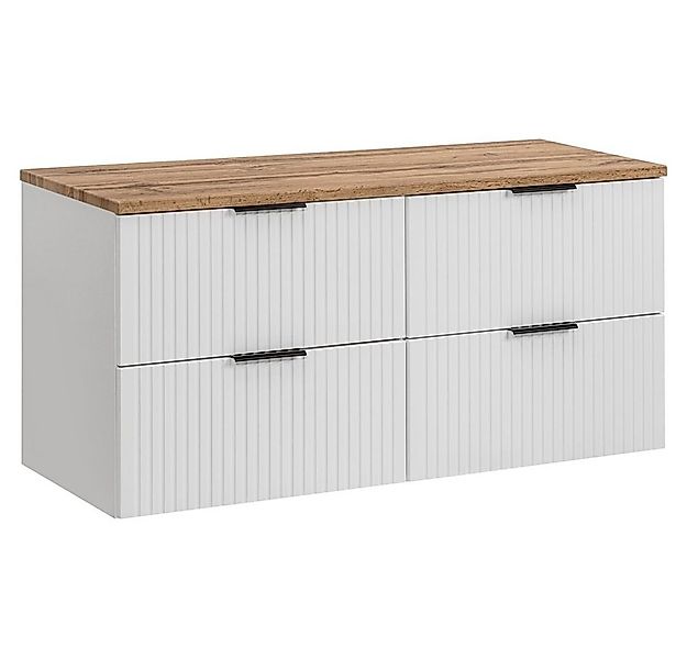 Lomadox Waschbeckenschrank ADELAIDE-56-WHITE Waschtischunterschrank 120 cm günstig online kaufen
