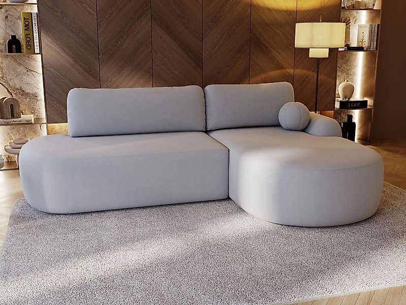 GrainGold Ecksofa mit Schlaffunktion und Bettkasten günstig online kaufen