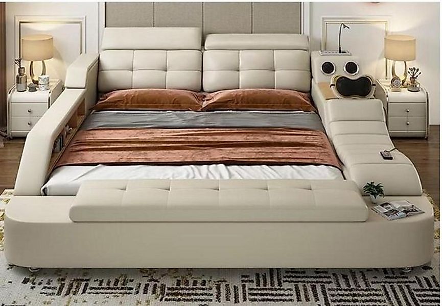 Xlmoebel Multimediabett Modernes Doppelbett mit Multifunktionsmöglichkeiten günstig online kaufen