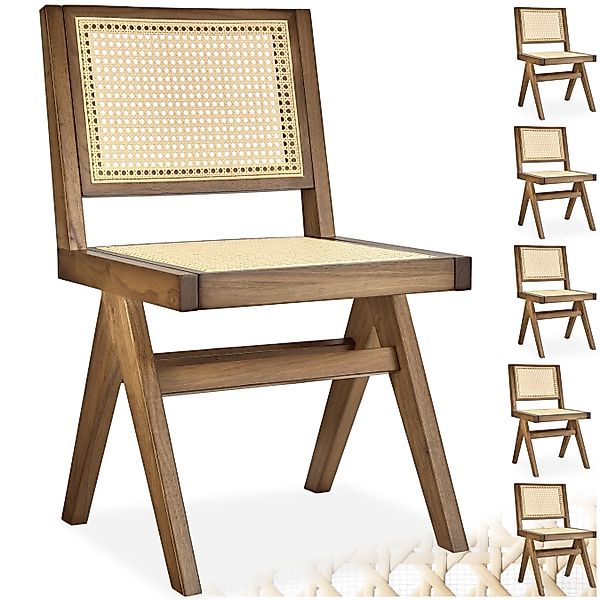 tectake Esszimmerstuhl Holzstuhl Lissy mit Wiener günstig online kaufen
