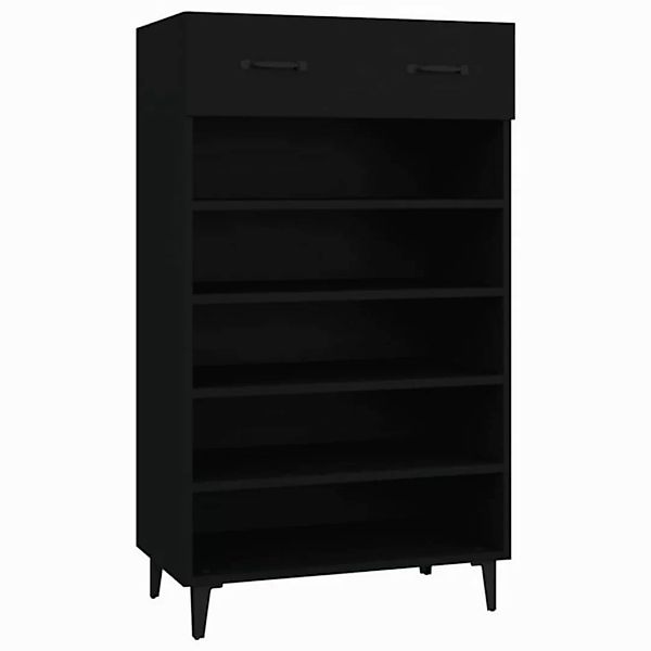 furnicato Schuhschrank Schwarz 60x35x105 cm Holzwerkstoff (1-St) günstig online kaufen