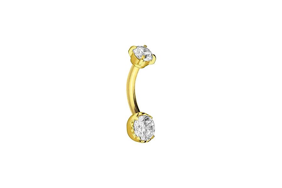 PIERCINGLINE Augenbrauenpiercing Titan Banane mit Push günstig online kaufen