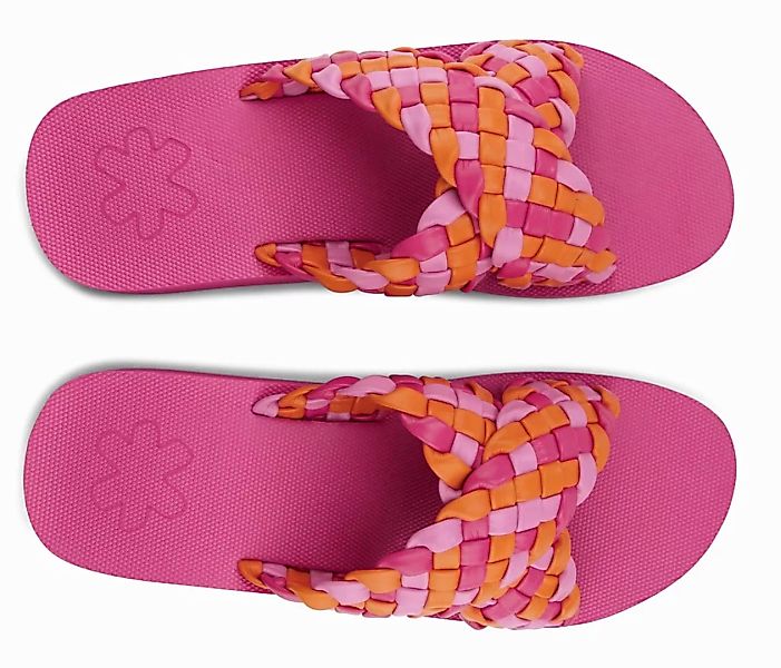 Flip Flop Pantolette "wedgy*cross", Plateau, Sommerschuh, Schlappen mit gef günstig online kaufen