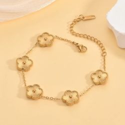 Lale Collection® Schmuckset Gold Kleeblatt Schmuck-Set günstig online kaufen