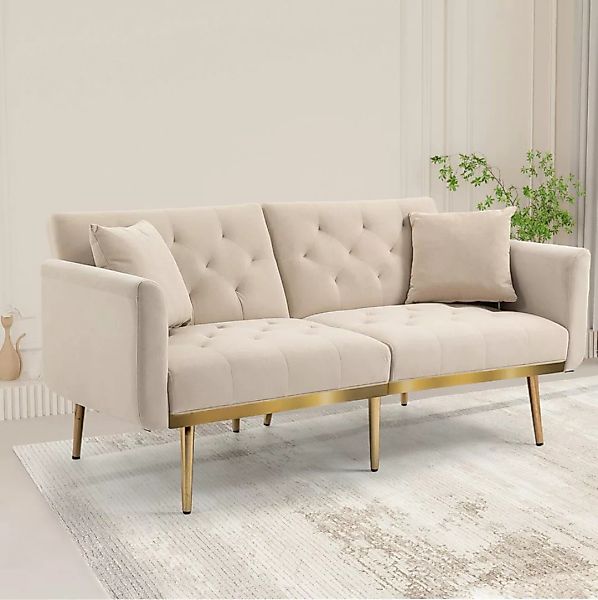 OKWISH Sofa Schlafsofa, Akzentsofa, Loveseat-Sofa mit Metallfüßen, Elegante günstig online kaufen