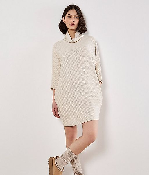 Apricot Strickkleid Cocoonkleid mit Zopfmuster günstig online kaufen