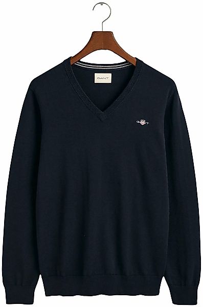 Gant V-Ausschnitt-Pullover "Classic Cotton V-Neck", Premium Strickjersey au günstig online kaufen