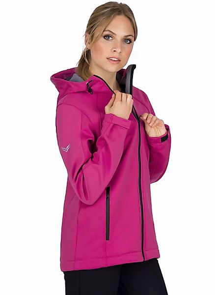 Trigema Softshelljacke "TRIGEMA Taillierte Softshell–Kapuzenjacke", (1 St.) günstig online kaufen