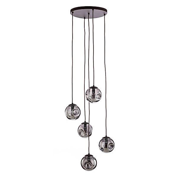Lindby Pendelleuchte Valentina 10019842 Design Modern in Alu aus Glas 5-fla günstig online kaufen