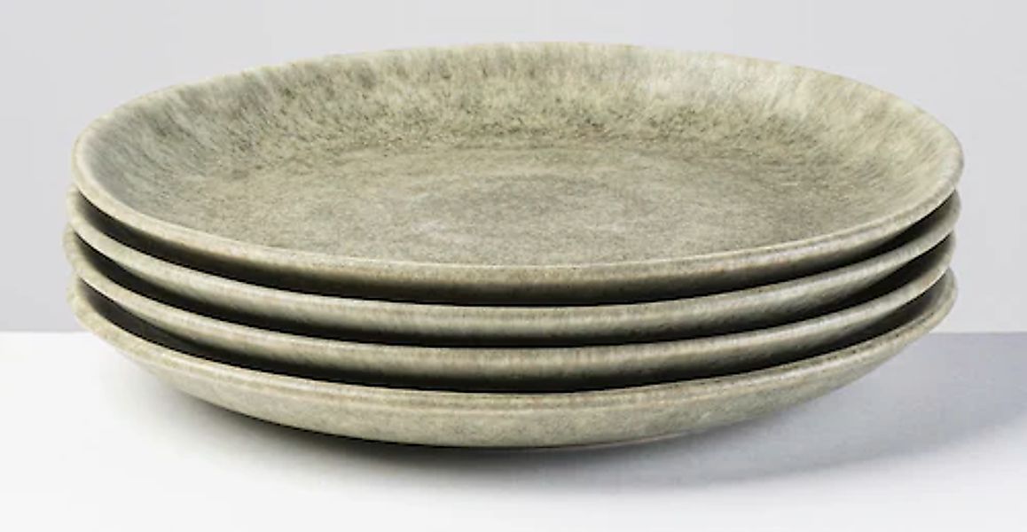 gipfelstück Dessertteller »Moos'n'Stein« Scandi-Style, glänzende Reaktivgla günstig online kaufen