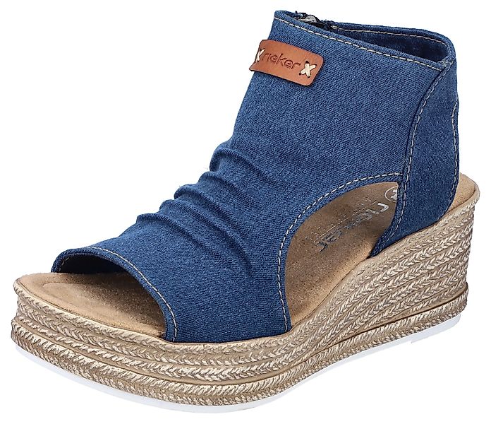 Rieker Schaftsandale, Keilsandalette, Sommerschuh, Plateausohle, in günstig online kaufen