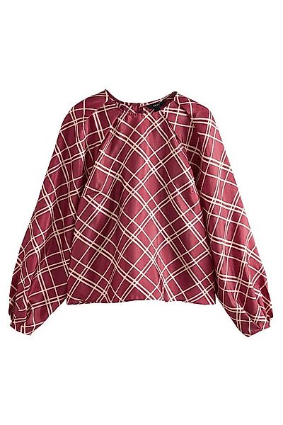 Next Langarmbluse Bluse mit voluminösen langen Ärmeln (1-tlg) günstig online kaufen