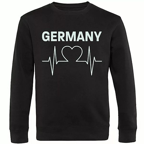 multifanshop Sweatshirt Germany - Herzschlag - Pullover günstig online kaufen