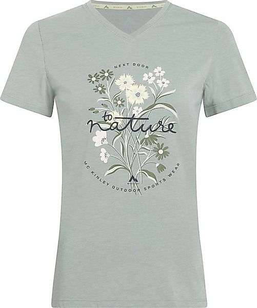 McKINLEY T-Shirt Da.-T-Shirt Nata II W MELANGE/GREEN SMOKE günstig online kaufen