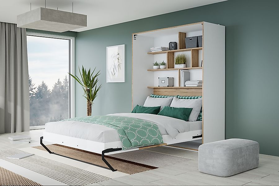 FORTE Schrankbett "Jugendbett, Gästebett, 250 KG Belastbarkeit, platzsparen günstig online kaufen