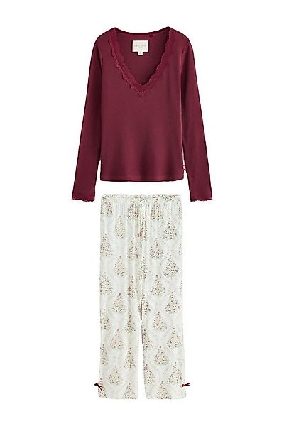 LAURA ASHLEY Pyjama Laura Ashley Frestwick Schlafanzug, Weihnachtsbaum (2 t günstig online kaufen