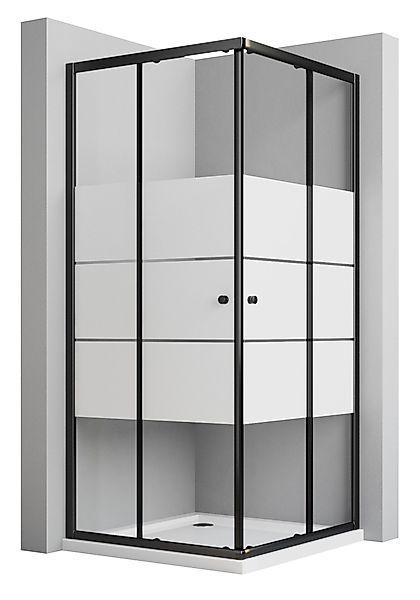 Boromal Eckdusche Duschkabine 75x90 90x75 Schiebetür günstig online kaufen