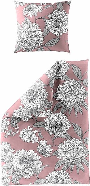 BIERBAUM Bettwäsche "3929" 2 Stk. Mako-Satin, 100 % Baumwolle, pflegeleicht günstig online kaufen