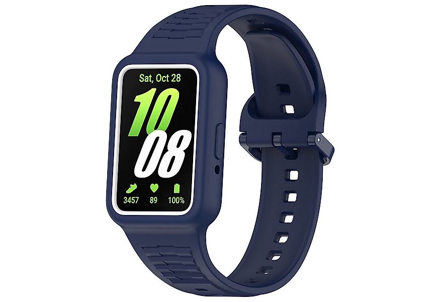 Wigento Smartwatch-Armband Für Samsung Galaxy Fit 3 Silikon Band integriert günstig online kaufen