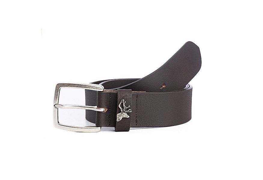 Der Trachtler Ledergürtel Trachtengürtel mit Hirsch-Zierteil auf der Schlau günstig online kaufen