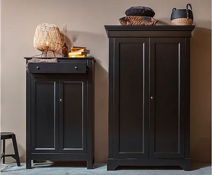 WOOOD Garderobenschrank "Isabel", mit 4 Fachböden, H 191 cm x B 118 cm günstig online kaufen