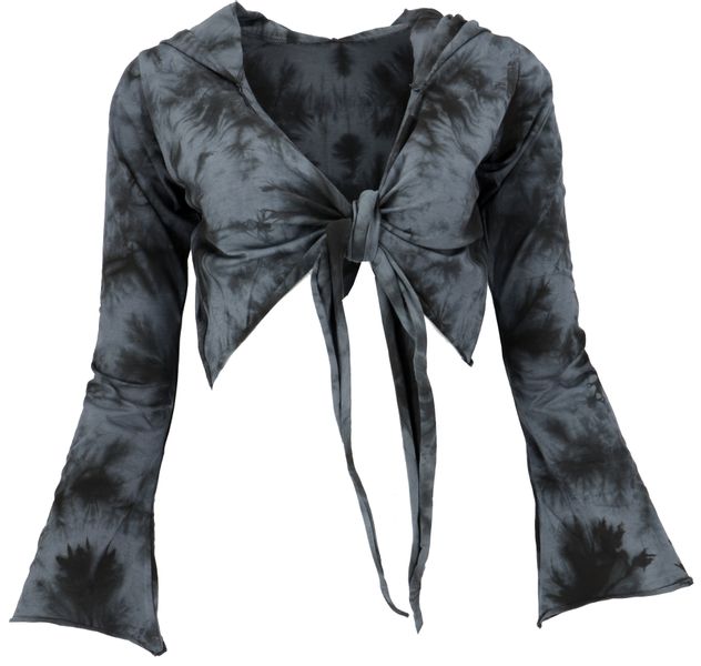 Guru-Shop Longsleeve Wickeltop, Yogatop, Langarmshirt mit.. günstig online kaufen