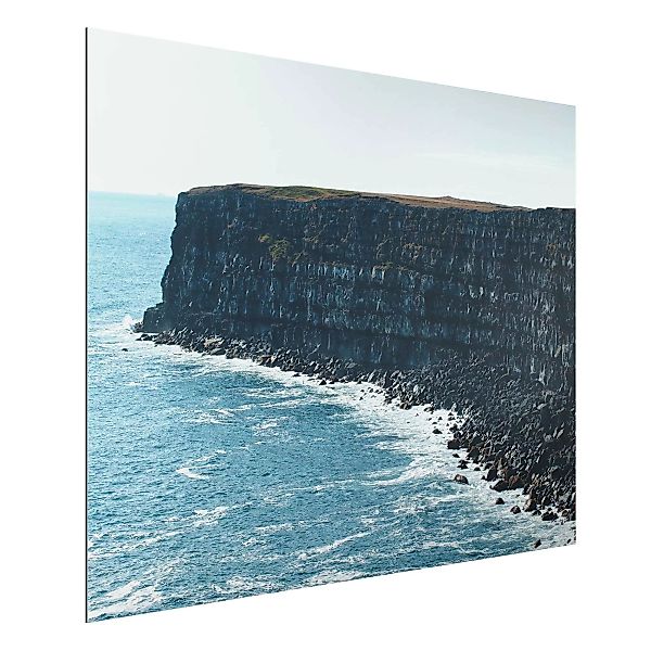 Alu-Dibond Bild Felsige Klippen auf Island günstig online kaufen