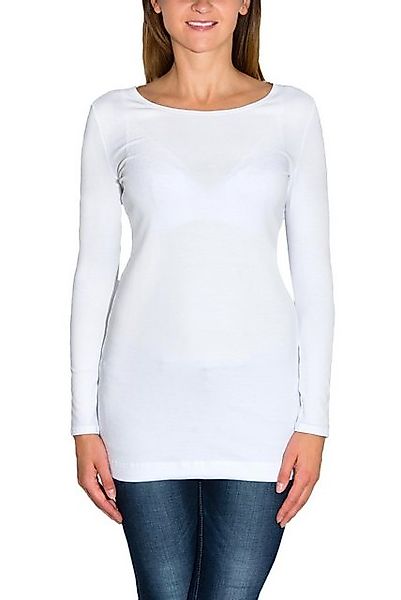 Alkato Langarmshirt Alkato Damen Langarm Longshirt Langarmshirt Tunika Basi günstig online kaufen