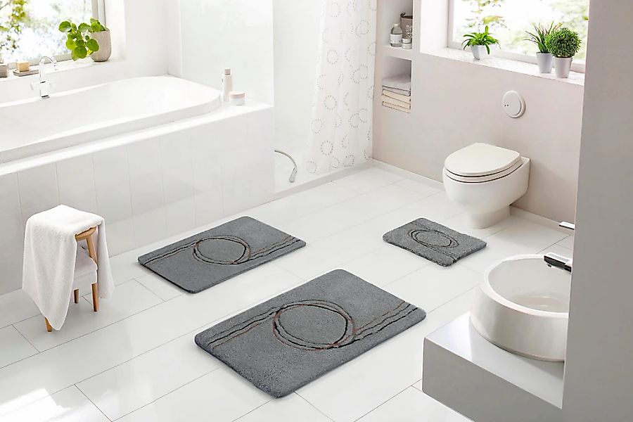 Batex Badematte "Bolia" Höhe 27 mm rutschhemmend beschichtet fußbodenheizun günstig online kaufen