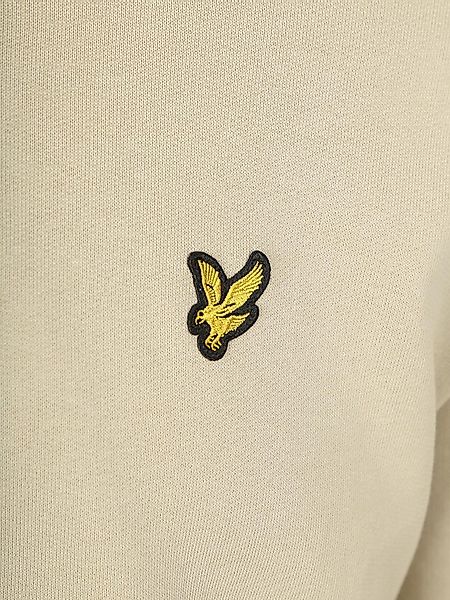 Lyle & Scott Sweat Half Zip Pull Greige - Größe M günstig online kaufen