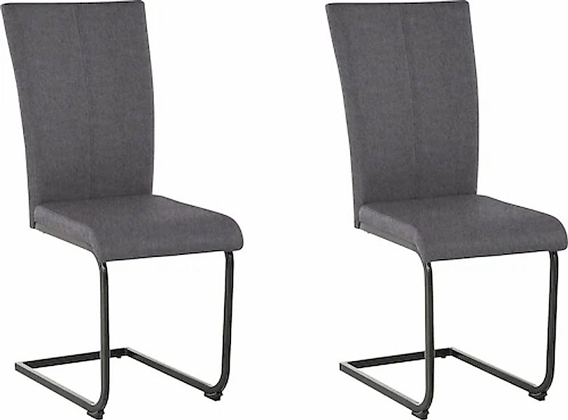 Home affaire Freischwinger »Oliver«, (Set), 2 St., Microfaser, Stuhl belast günstig online kaufen