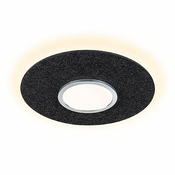 Paulmann LED Deckenleuchte »Tulga 2700K 2000lm 32,5W Anthrazit«, 1 flammig, günstig online kaufen