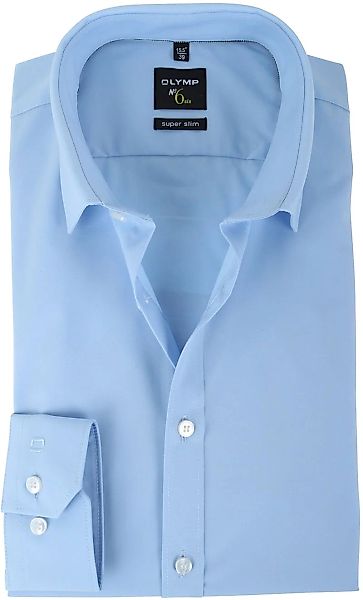 OLYMP No'6 six Hemd Skinny Fit Blau - Größe 38 günstig online kaufen