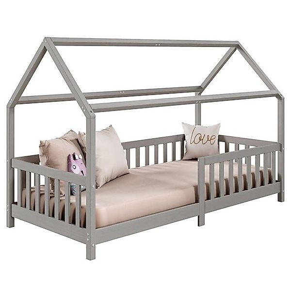 IDIMEX Kinderbett NINA, Hausbett Montessori Bett Kiefer 90 x 200 Tipibett m günstig online kaufen