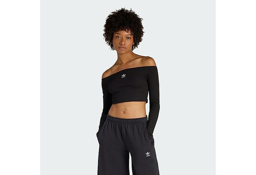 adidas Originals Longsleeve ESSENTIALS RIB OFF SHOULDER LONGSLEEVE günstig online kaufen