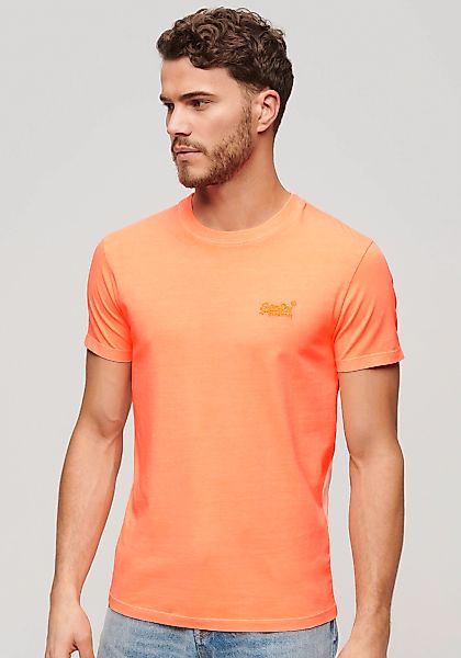 Superdry Rundhalsshirt "ESSENTIAL LOGO EMB NEON TEE" günstig online kaufen