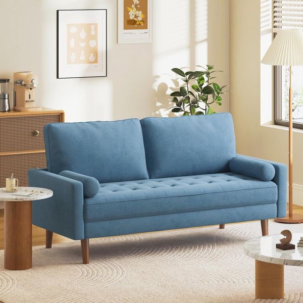 Vesgantti Sofa 2 Sitzer Sofa, Leinenstoff günstig online kaufen