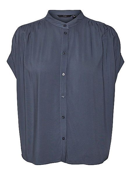 VERO MODA Kurzärmelige Hemd Damen Blau günstig online kaufen