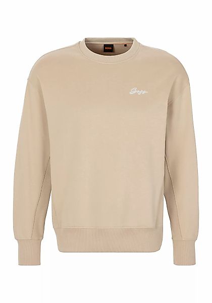 BOSS ORANGE Sweatshirt "Eteia Premium Damenmode", mit Rippdetails, Logo günstig online kaufen