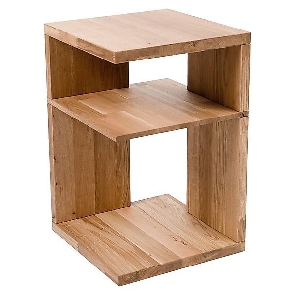 M2 Kollektion Beistelltisch DOMINGO, Braun, Wildeiche günstig online kaufen