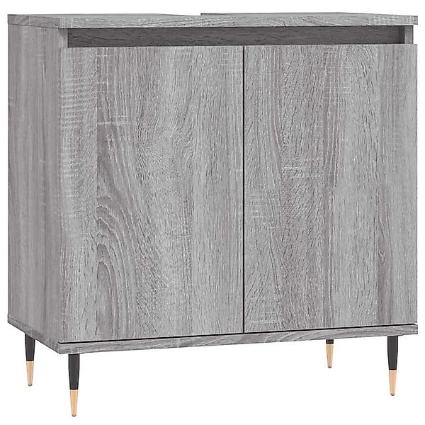 vidaXL Badschrank Grau Sonoma 58x33x60 cm Holzwerkstoff 831578 günstig online kaufen
