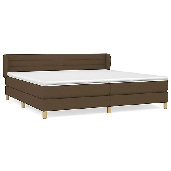 vidaXL Boxspringbett mit Matratze Dunkelbraun 200x200 cm Stoff1376596 günstig online kaufen