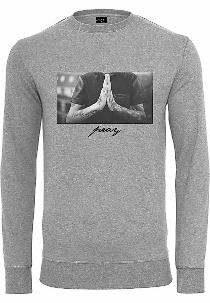 MisterTee Rundhalspullover "MisterTee Herren Pray Crewneck" 1 Stk. tlg. günstig online kaufen