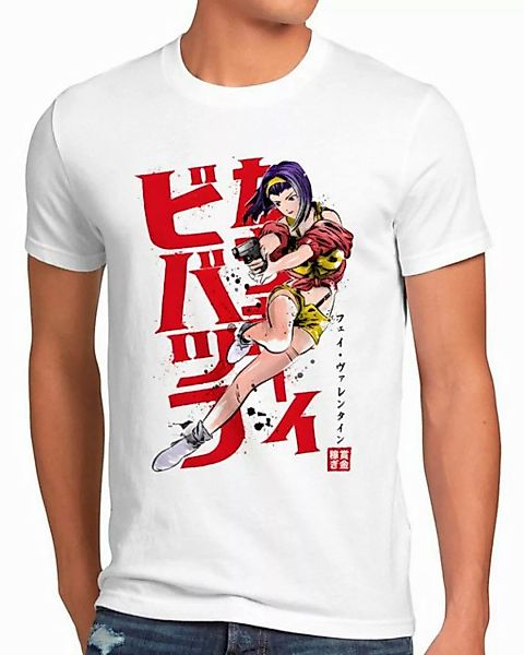 style3 T-Shirt Faye in Action anime manga swordfish cowboy bebop günstig online kaufen