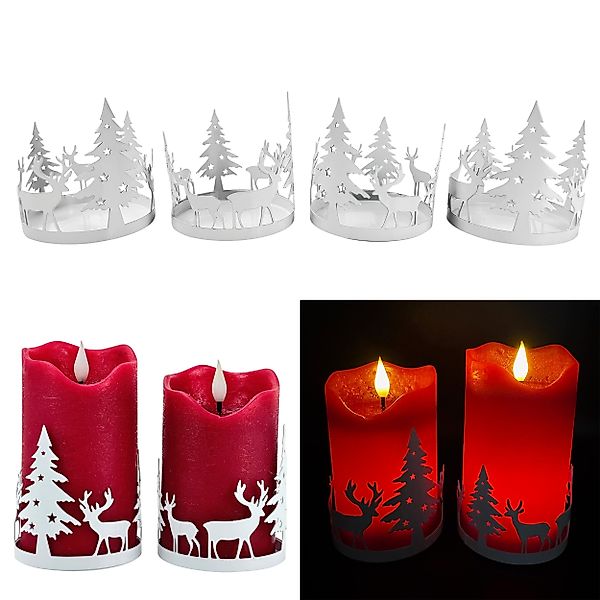 Online-Fuchs Kerzenständer - 4 einzelne Kerzenhalter günstig online kaufen