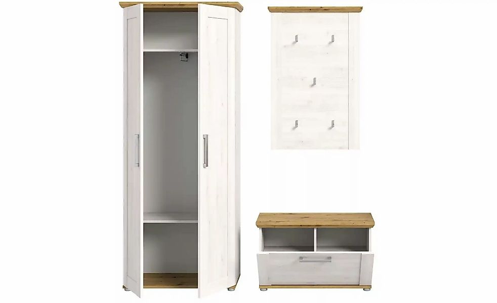 Garderobenkombination  Verona ¦ holzfarben ¦ Maße (cm): B: 175 H: 196 T: 39 günstig online kaufen