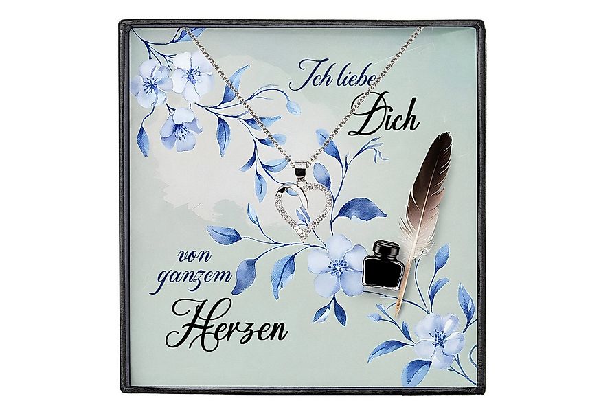 22Feels Schmuckset An Meinen Schatz Kette Herz Hochzeitstag Geschenk Jahres günstig online kaufen
