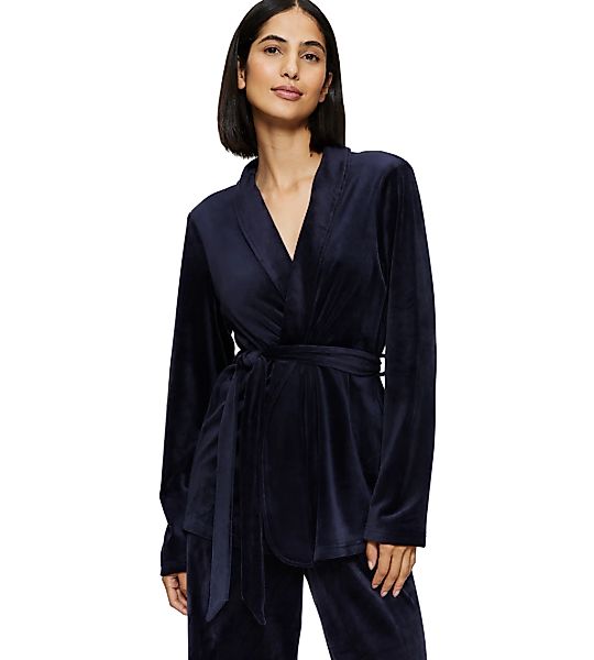 Triumph Morgenmantel "Sensual Velour Robe Top", 2 Stk. elegante lässige Pas günstig online kaufen